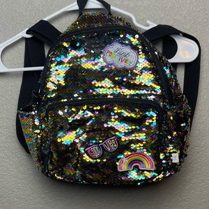 mini sequin backpack